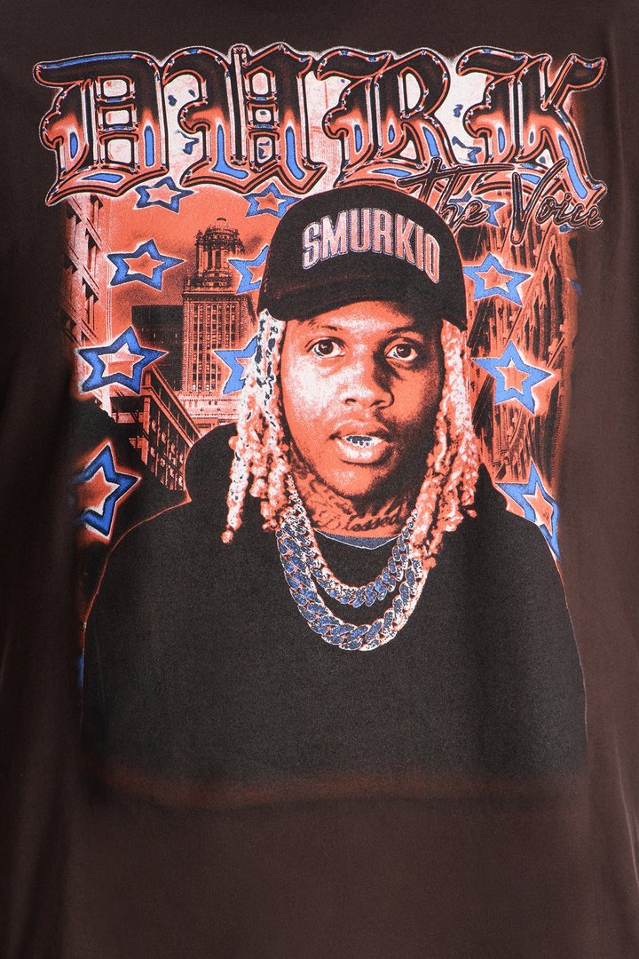 Lil Durk Smurk Carter Short Sleeve Tee - Brown