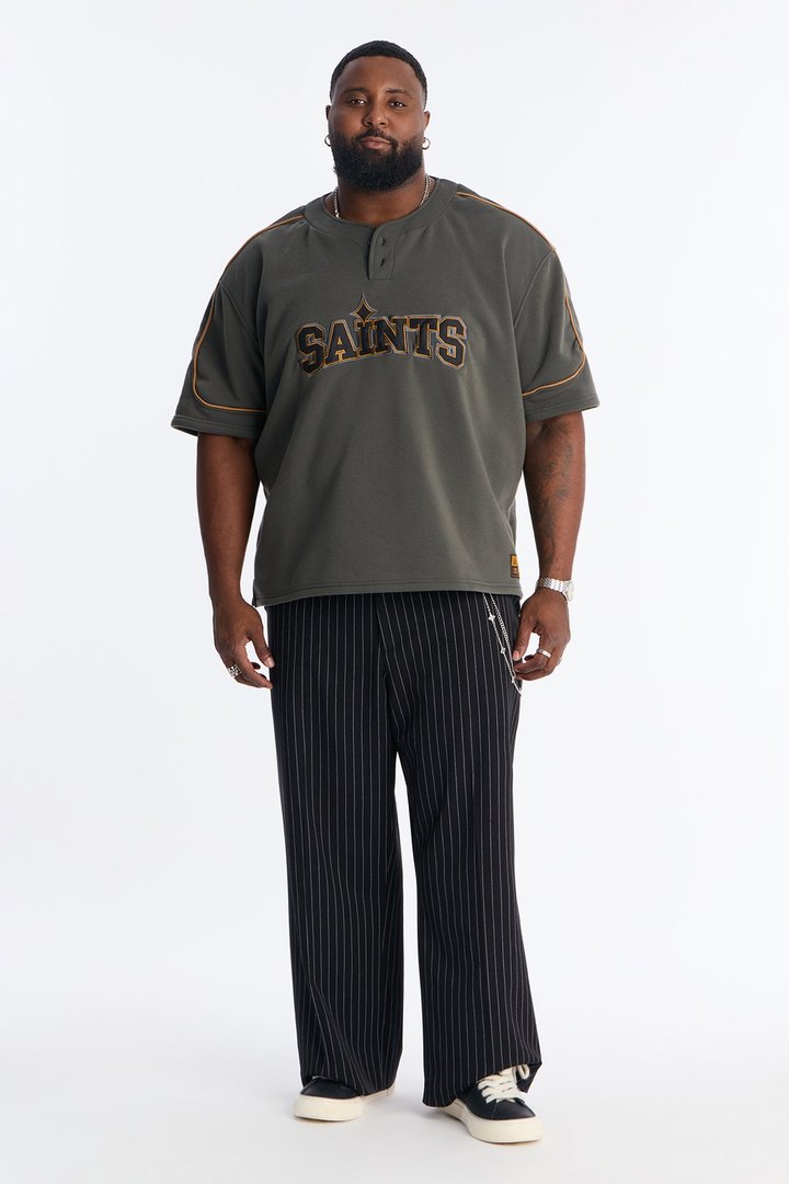 Saint Worldwide Short Sleeve Henley - Black