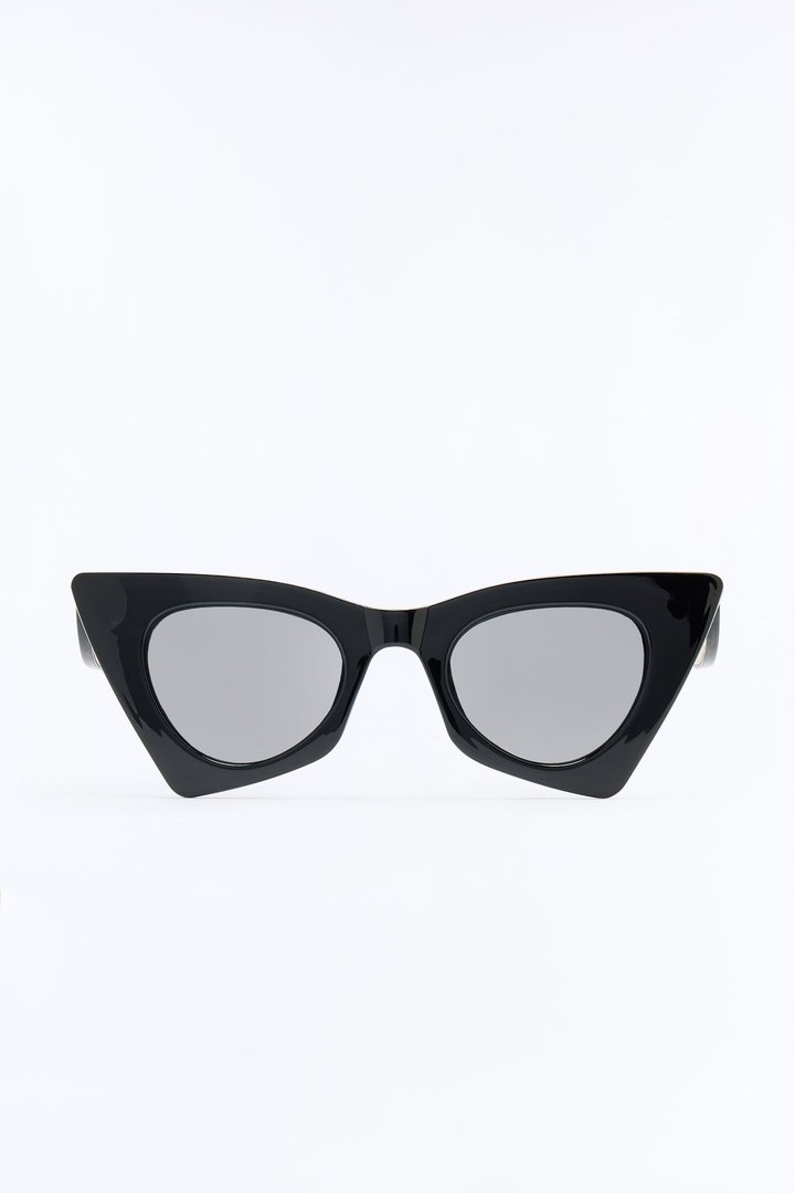 All The Rage Cat Eye Sunglasses - Black
