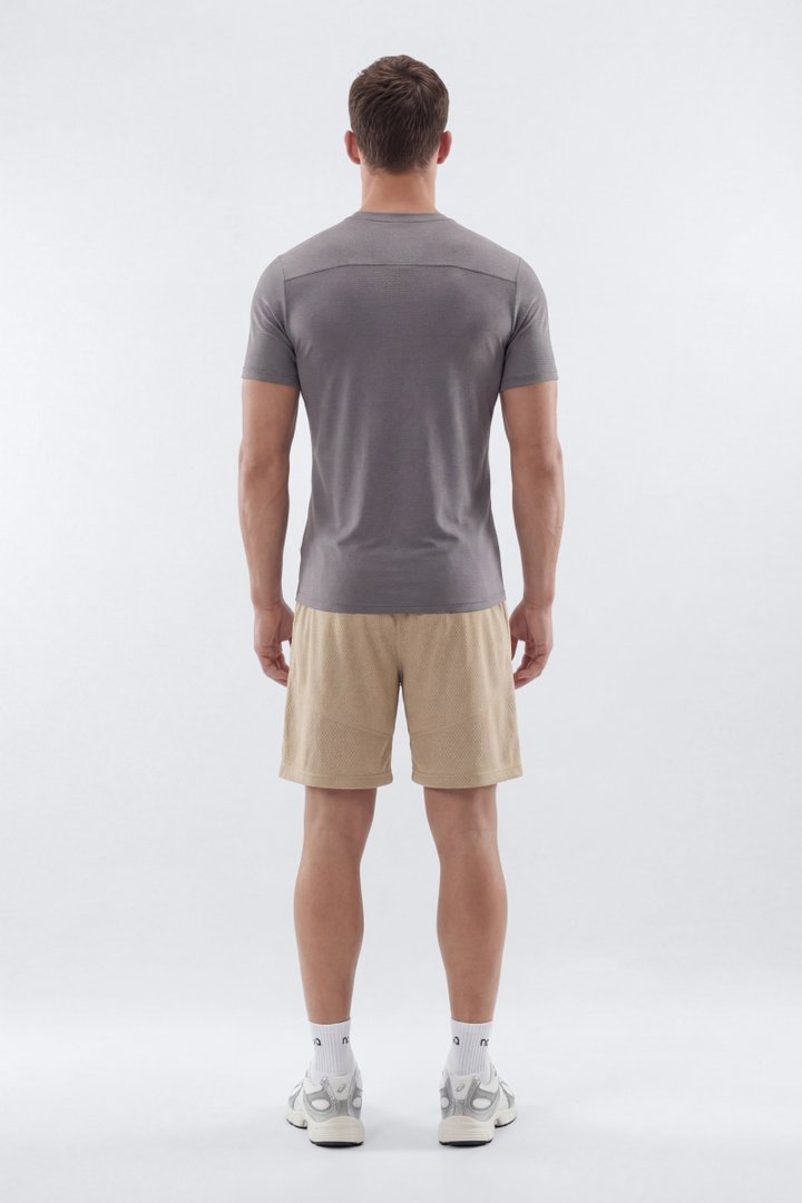 HexTech™ Crew Neck Active Top - Grey
