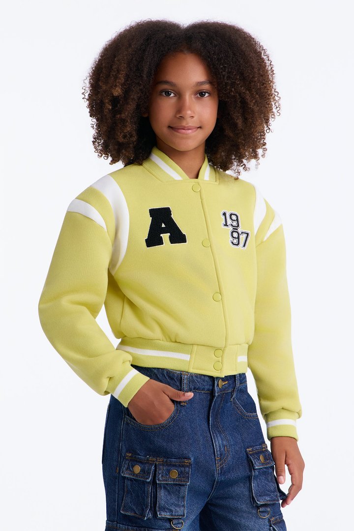 Mini Games To Play Varsity Jacket - Yellow