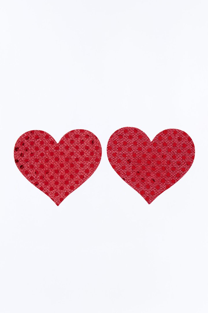 Heartbreaker Sequin Nipple Covers - Red