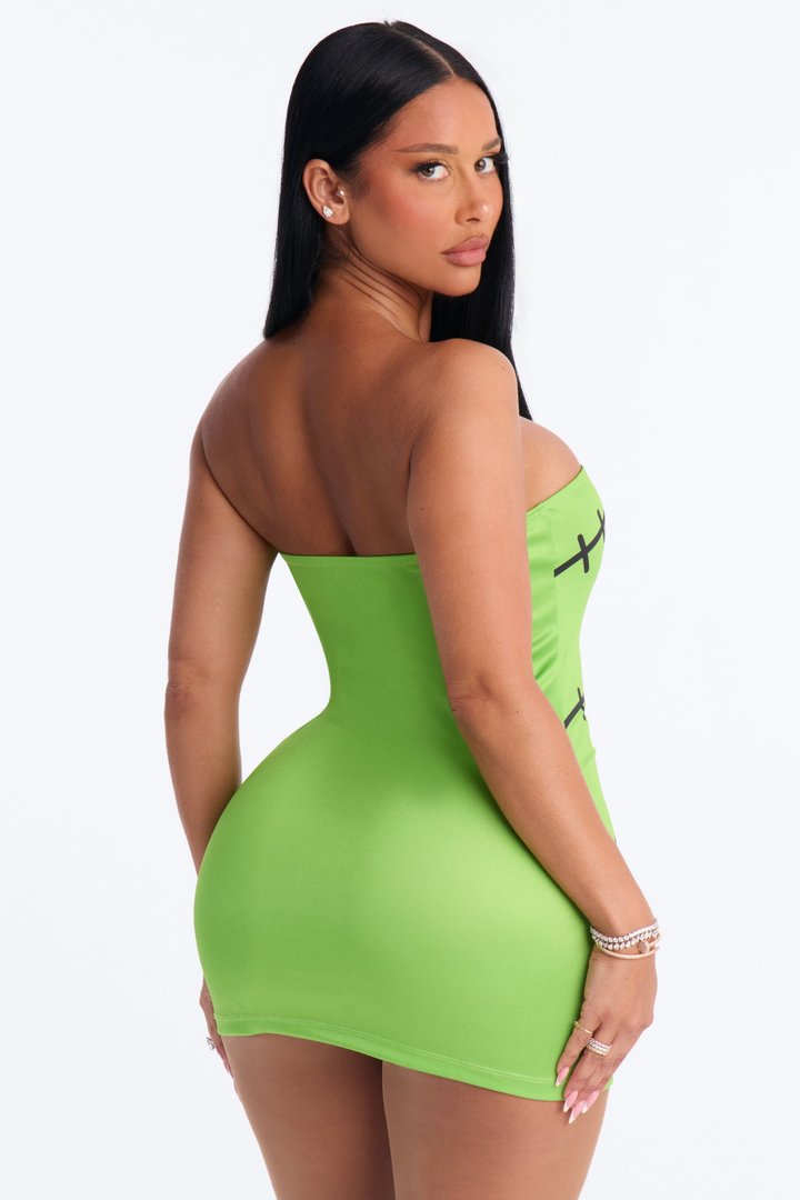 Shockingly Sexy Bodycon Tube Dress Costume - Green