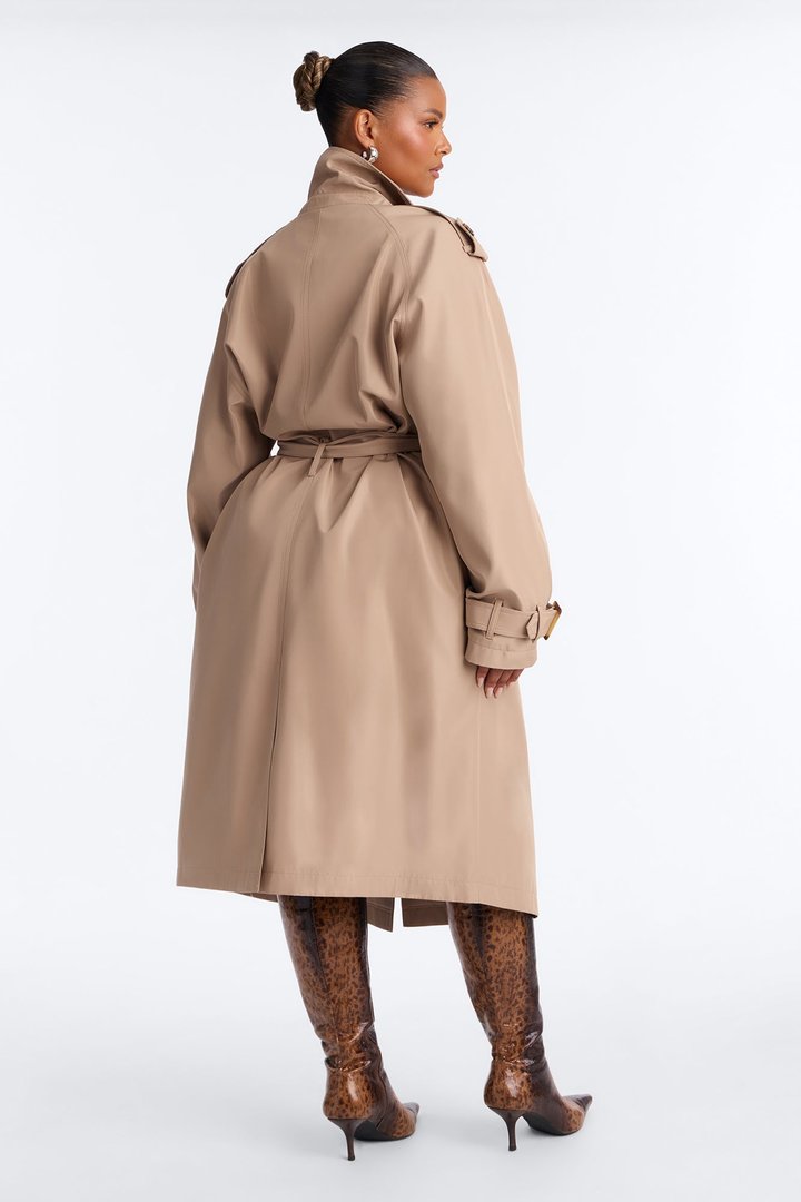 Keep Your Promise Trench Coat - Tan