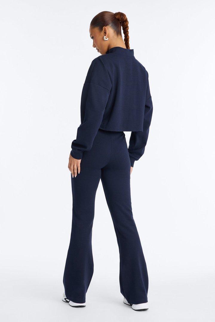 Ready To Move Quarter Zip Pant Set - Navy
