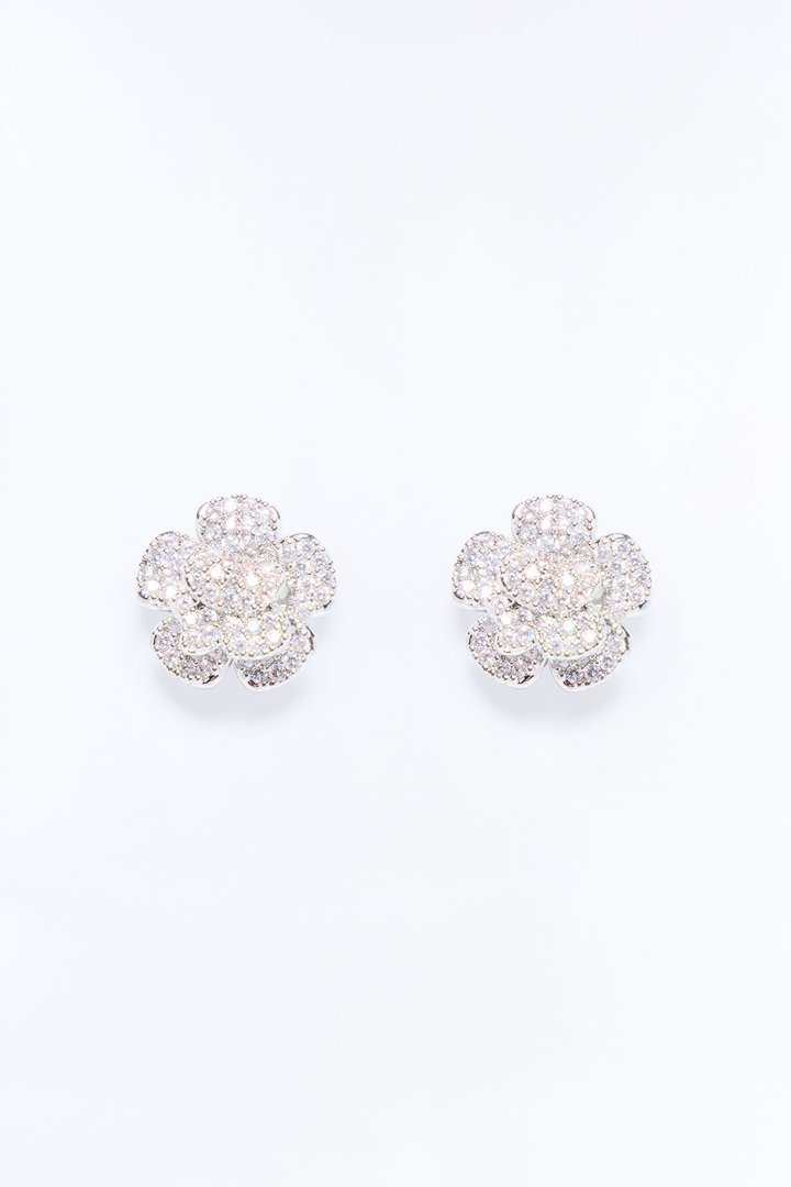 Romance Me Stud Earrings - Silver