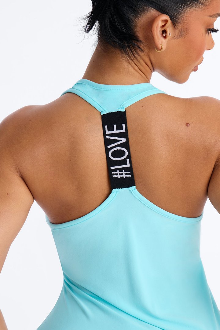 Lazy Weekends Racerback PJ Sleep Dress - Teal