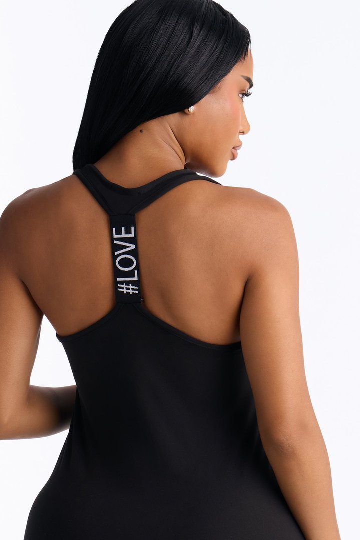 Always Pray Racerback PJ Sleep Dress - Black