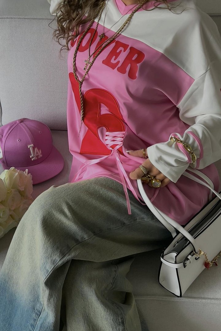 Lover Girl Jersey - Pink/combo