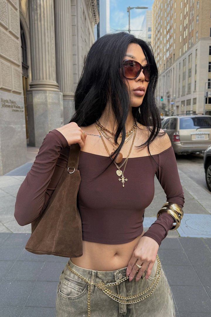 Sasha Ballerina Top - Chocolate
