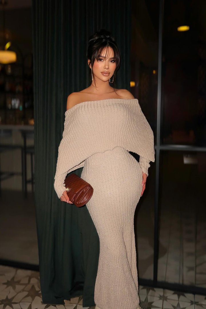 Harlow Knit Maxi Dress - Taupe
