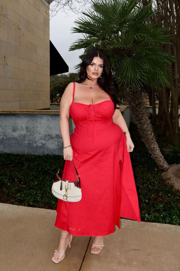 Juniper Midi Dress - Red