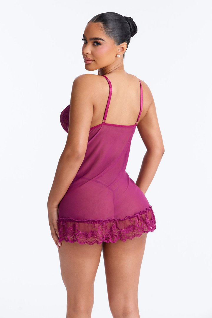 Best You Ever Had Babydoll - Plum Noir