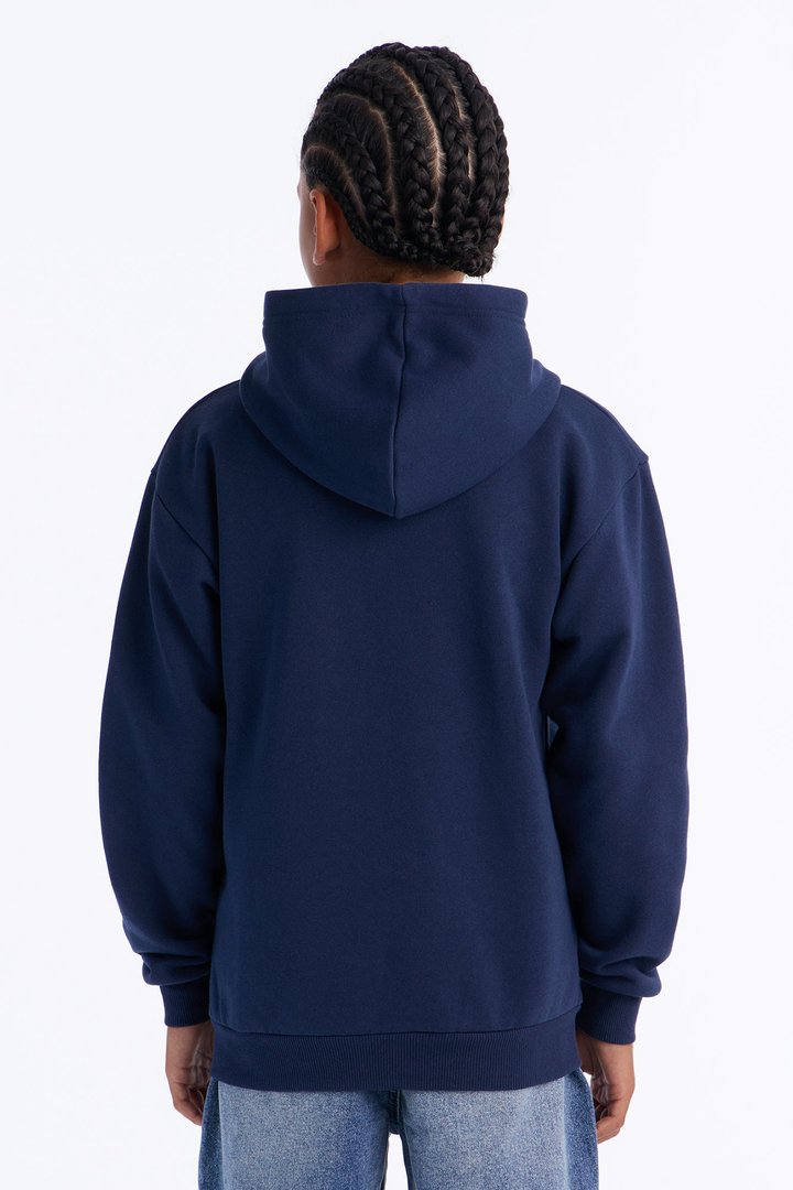 Mini Lost In Space Zip Up Hoodie - Navy