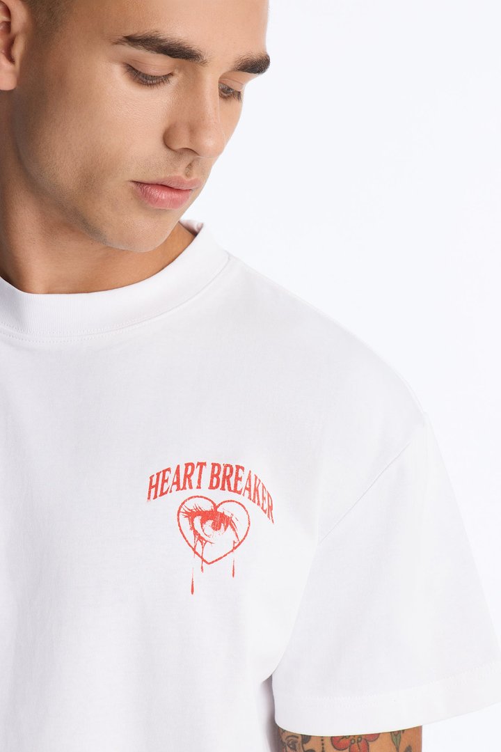 Love Now Cry Later Short Sleeve Tee - White