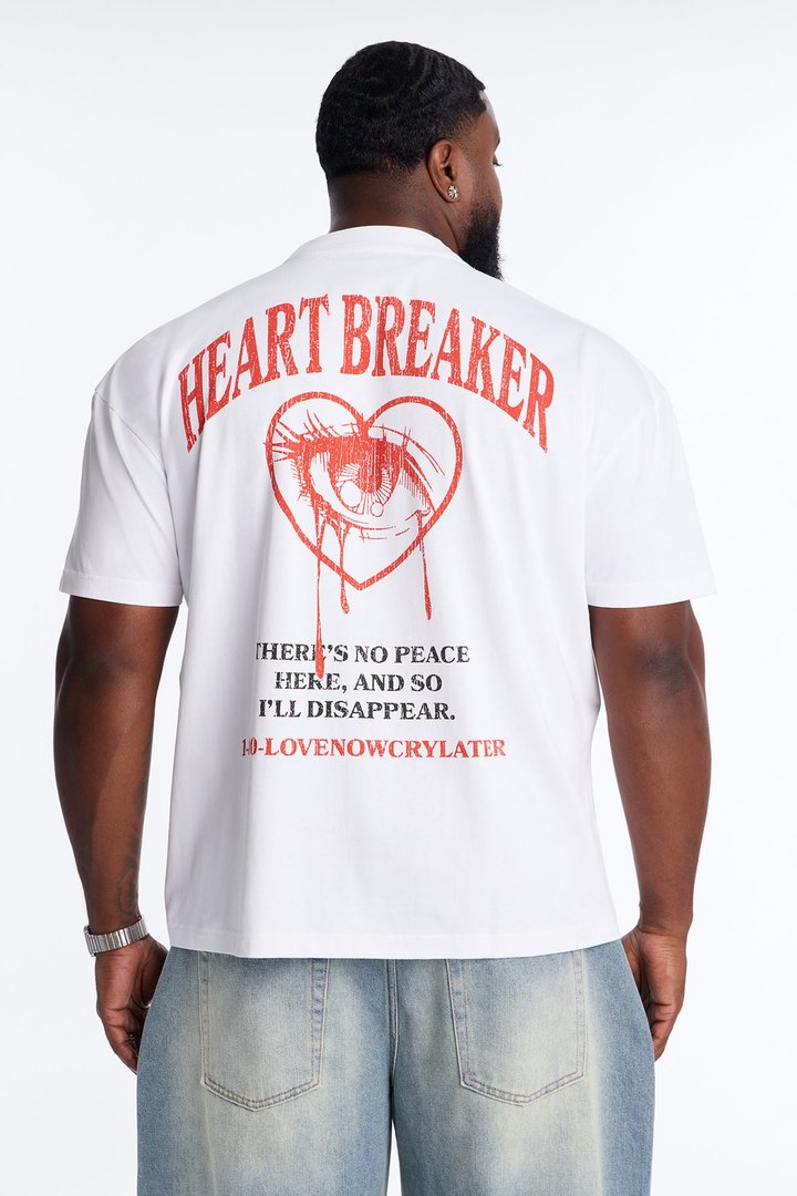 Love Now Cry Later Short Sleeve Tee - White
