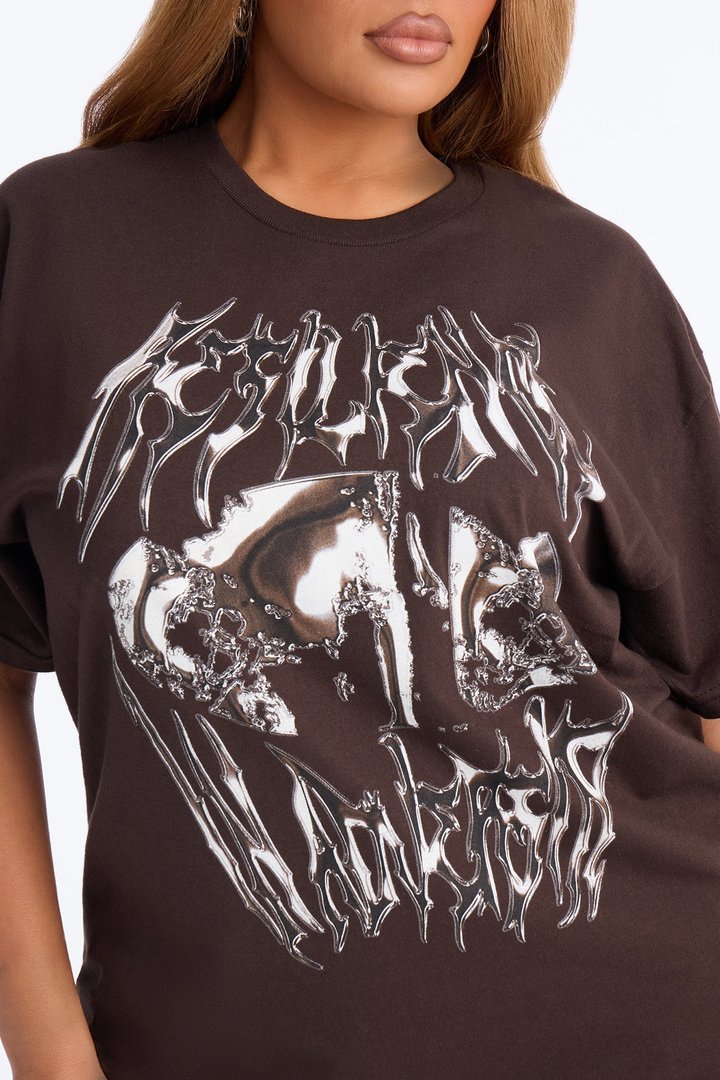 Resilience Chrome Graphic Tee - Chocolate