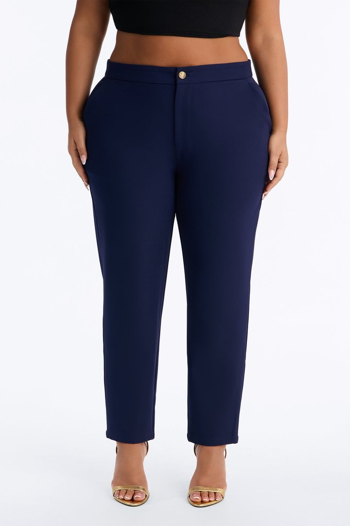 Mielle Skinny Trouser Pant - Navy