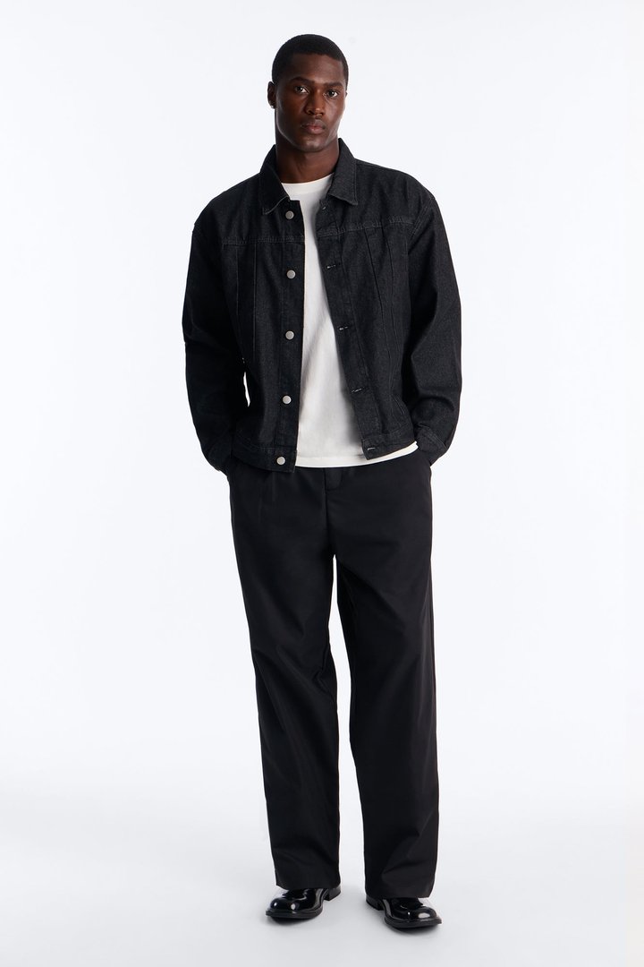 Nelson Pleated Hybrid Relaxed Pant - Black