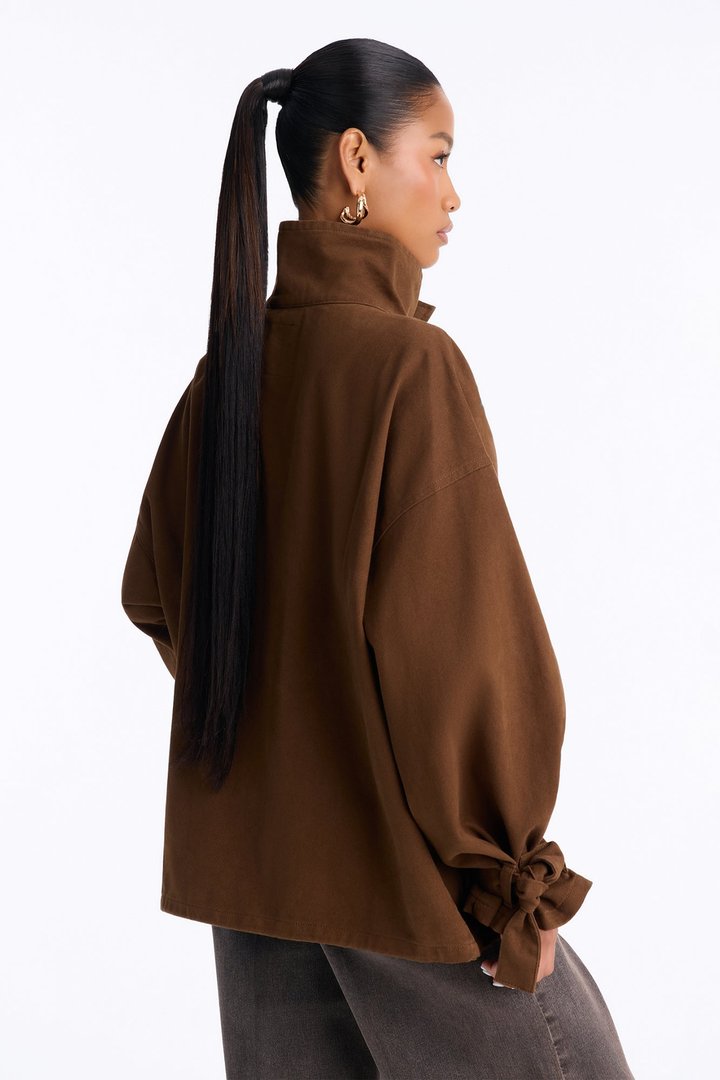 Out And About Twill Anorak Jacket - Brown