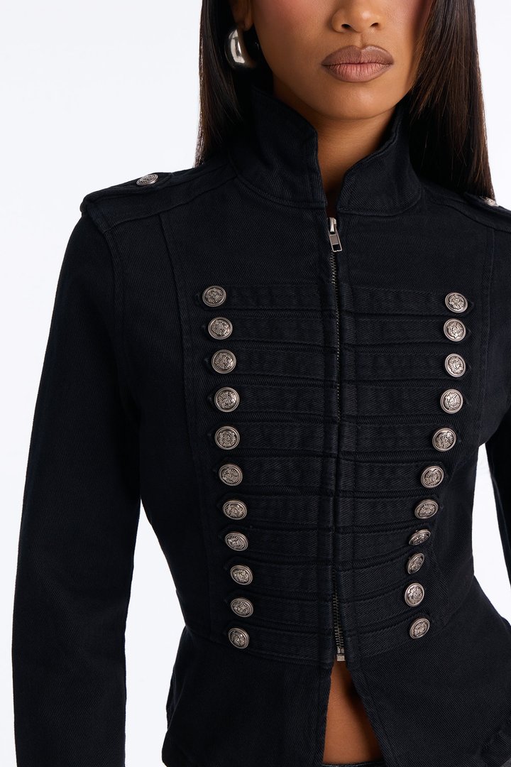 Major Moves Stretch Twill Jacket - Black