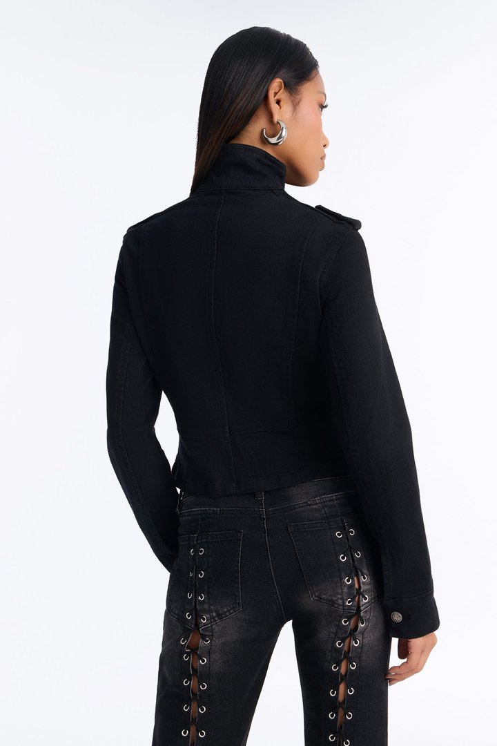 Major Moves Stretch Twill Jacket - Black