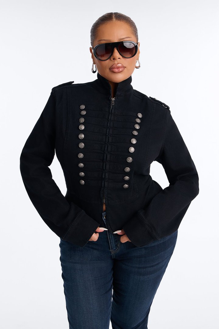 Major Moves Stretch Twill Jacket - Black