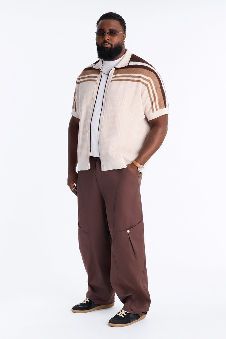 Monaco Snap Barrel Tech Pant - Brown