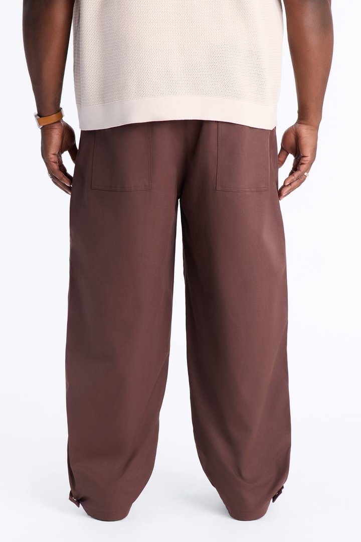 Monaco Snap Barrel Tech Pant - Brown