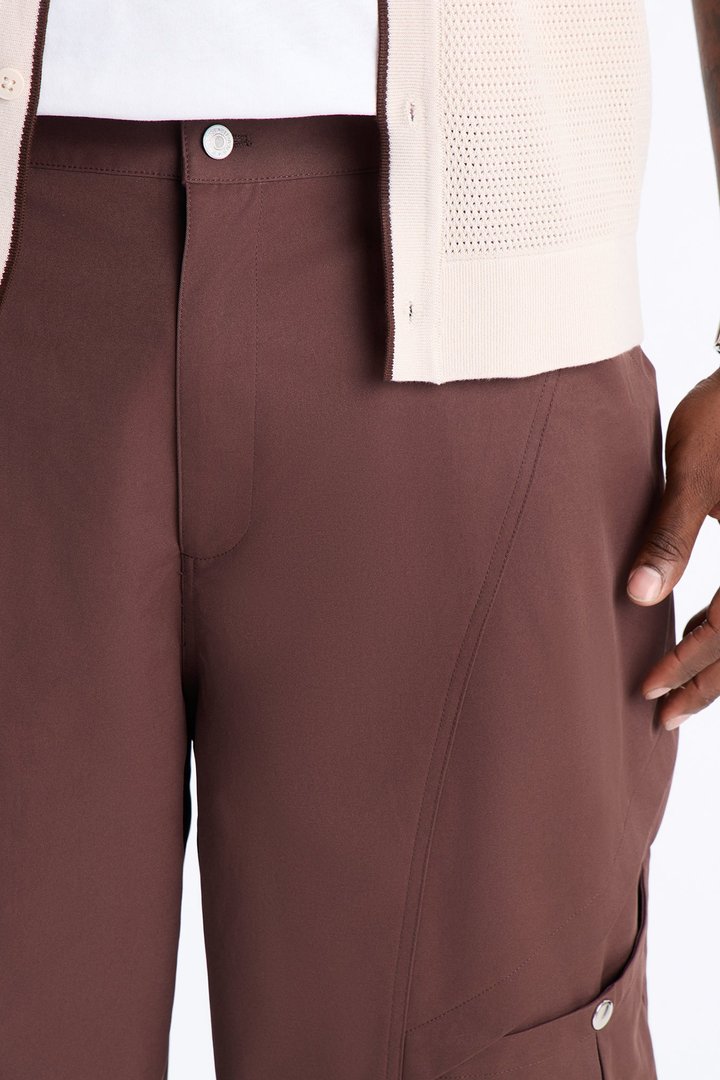 Monaco Snap Barrel Tech Pant - Brown