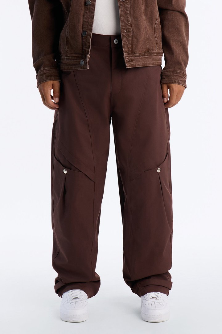 Monaco Snap Barrel Tech Pant - Brown
