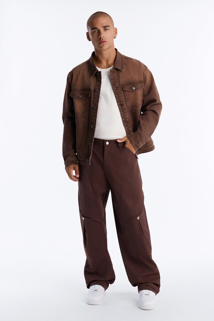 Monaco Snap Barrel Tech Pant - Brown
