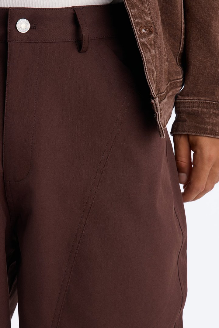 Monaco Snap Barrel Tech Pant - Brown