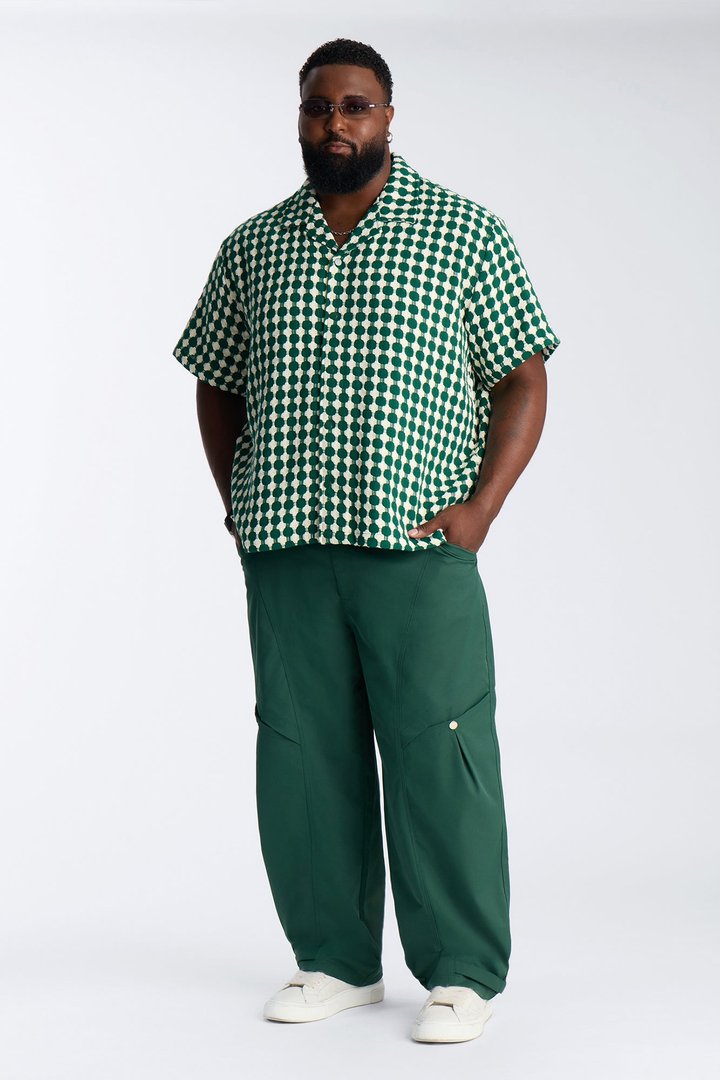 Monaco Snap Barrel Tech Pant - Hunter Green