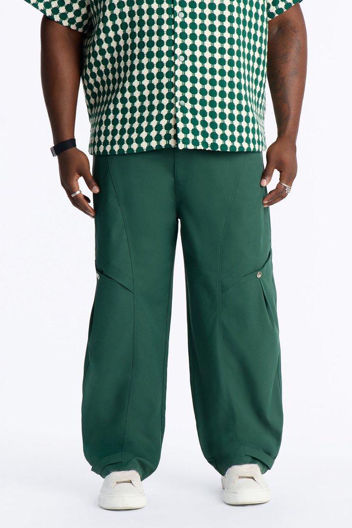 Monaco Snap Barrel Tech Pant - Hunter Green