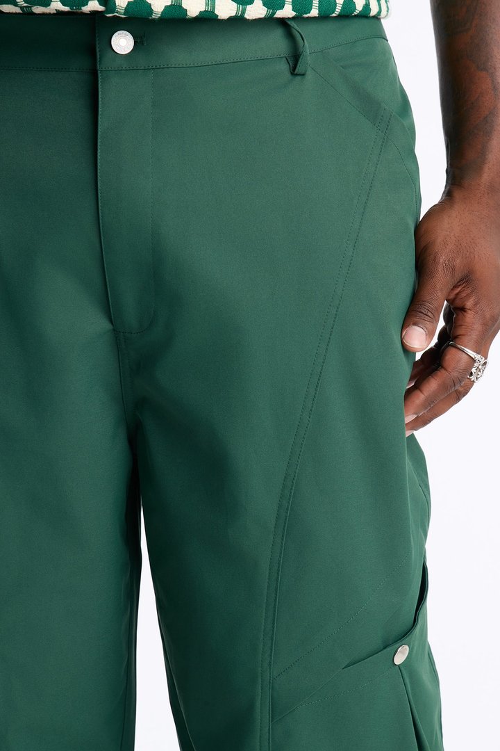 Monaco Snap Barrel Tech Pant - Hunter Green