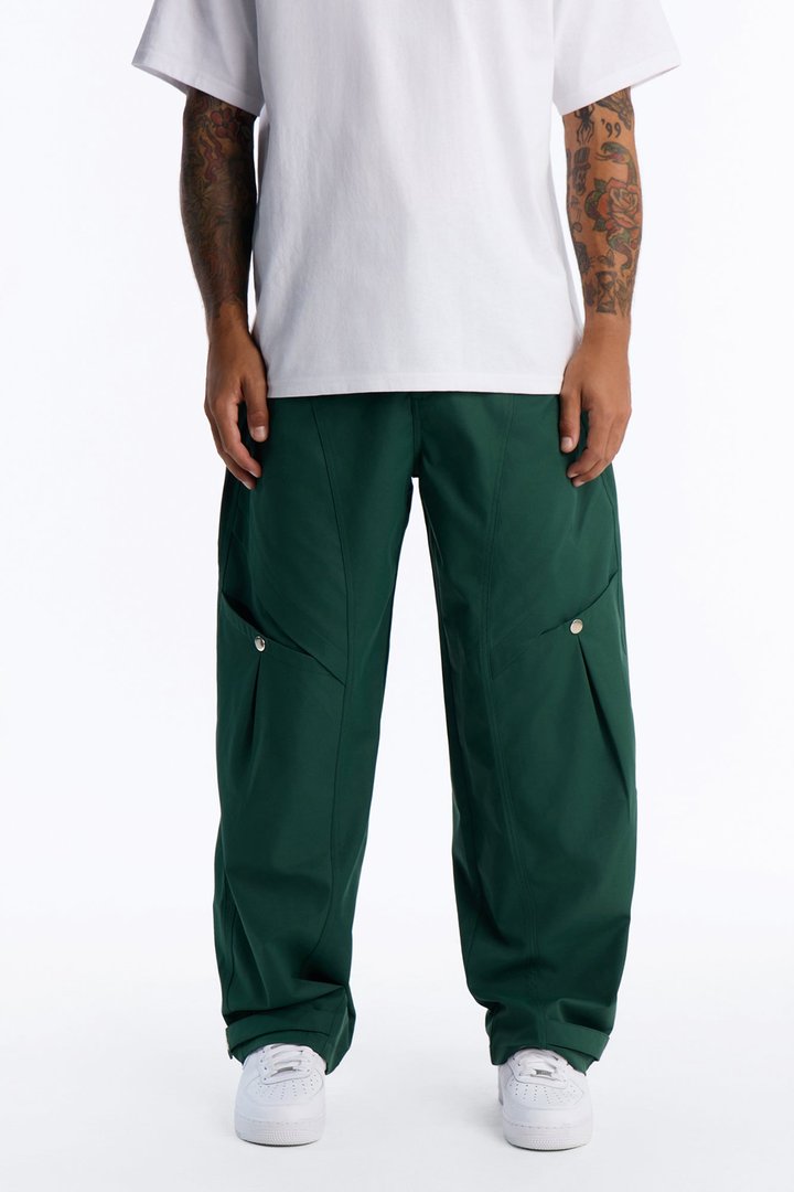 Monaco Snap Barrel Tech Pant - Hunter Green