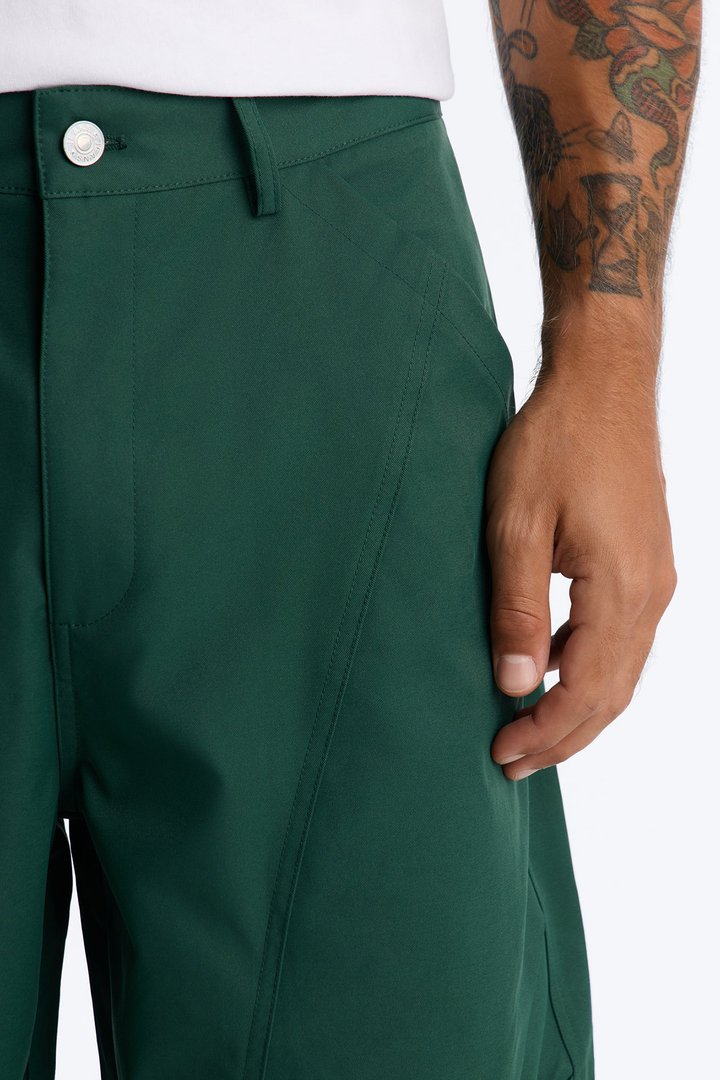 Monaco Snap Barrel Tech Pant - Hunter Green