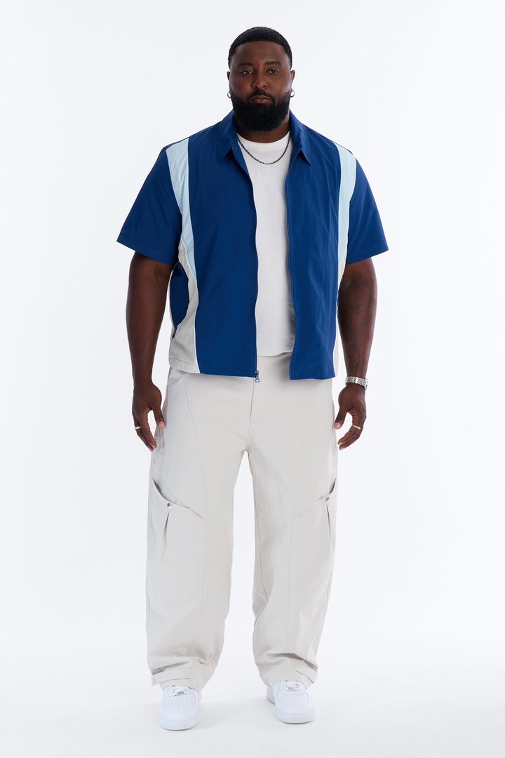 Monaco Snap Barrel Tech Pant - Off White