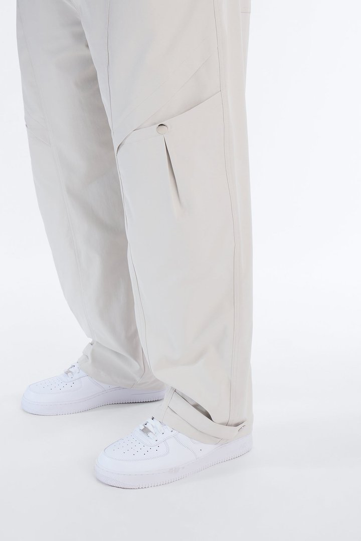 Monaco Snap Barrel Tech Pant - Off White