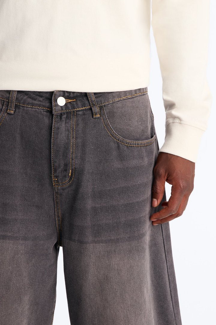All Day Baggy Denim Short - Black Wash