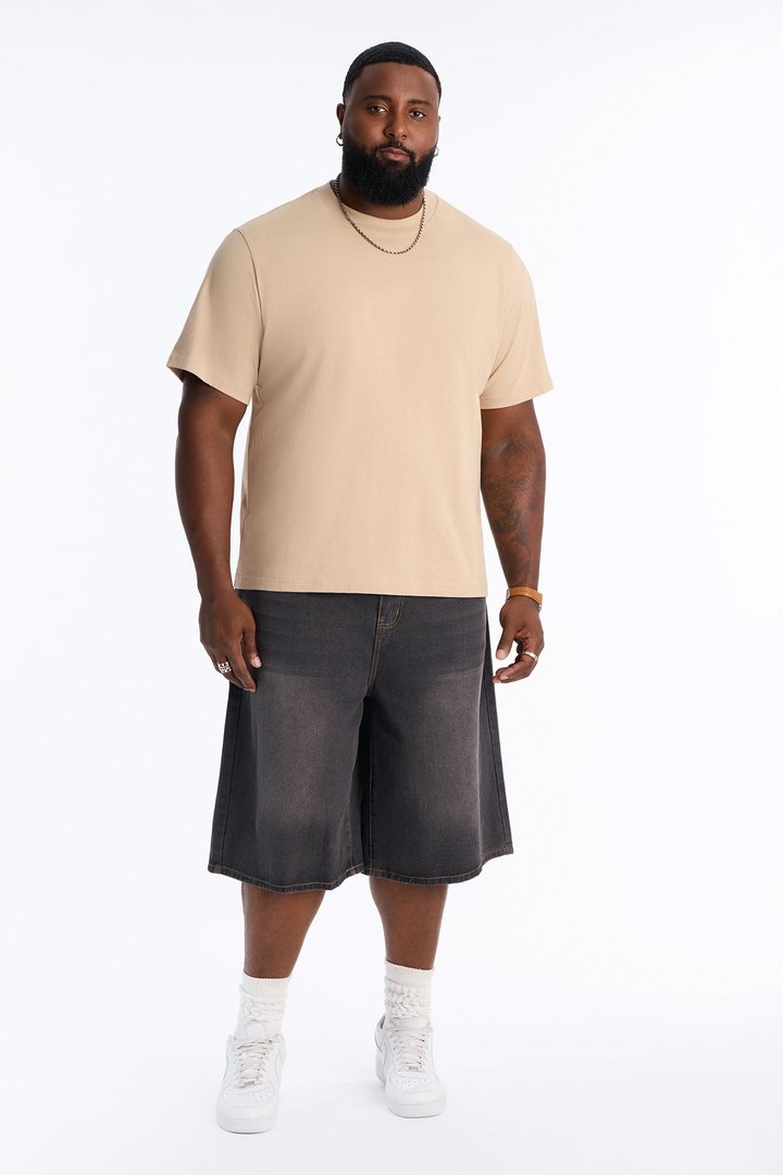 All Day Baggy Denim Short - Black Wash