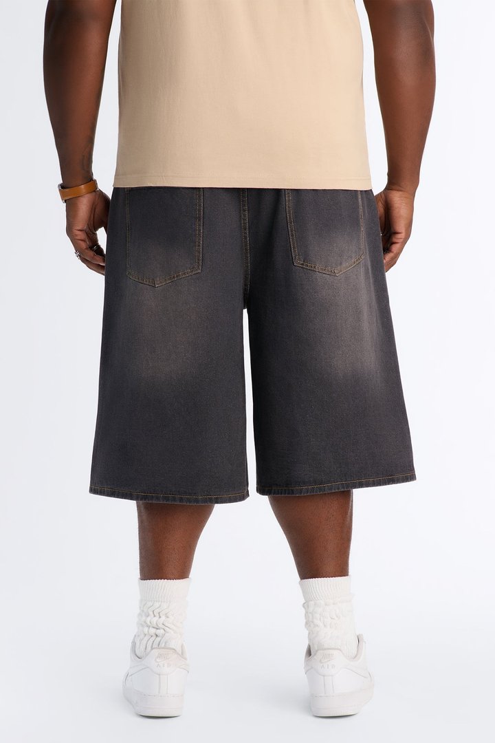 All Day Baggy Denim Short - Black Wash