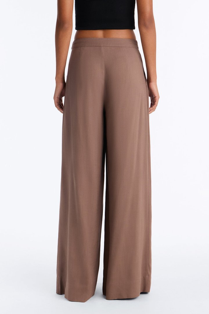 Karianna Linen Blend Wide Leg Pant - Caffe