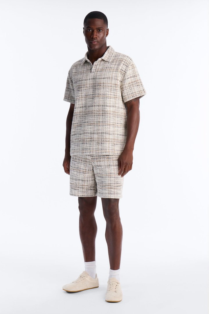 Rodeo Boucle Relaxed Short - Cream/combo