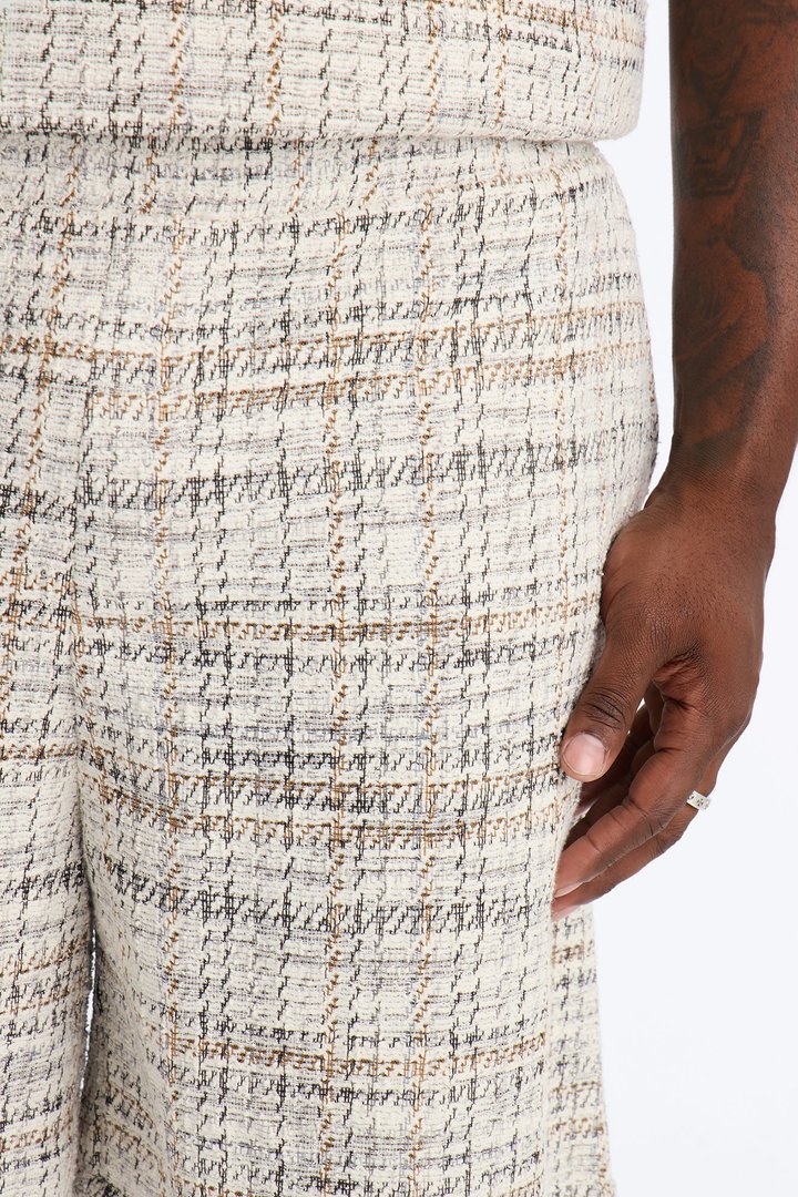 Rodeo Boucle Relaxed Short - Cream/combo