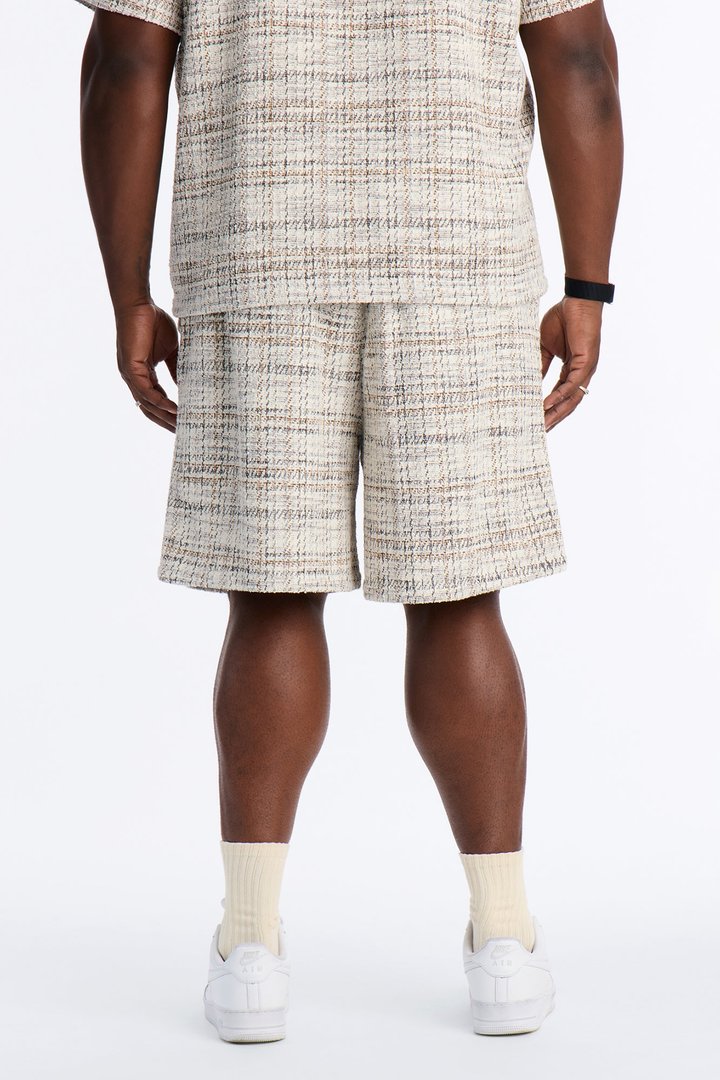 Rodeo Boucle Relaxed Short - Cream/combo