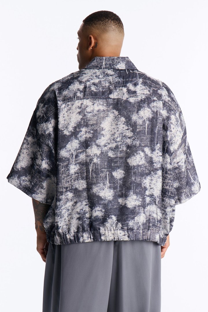 Shadow Grove Johnny Collar Polo - Blue