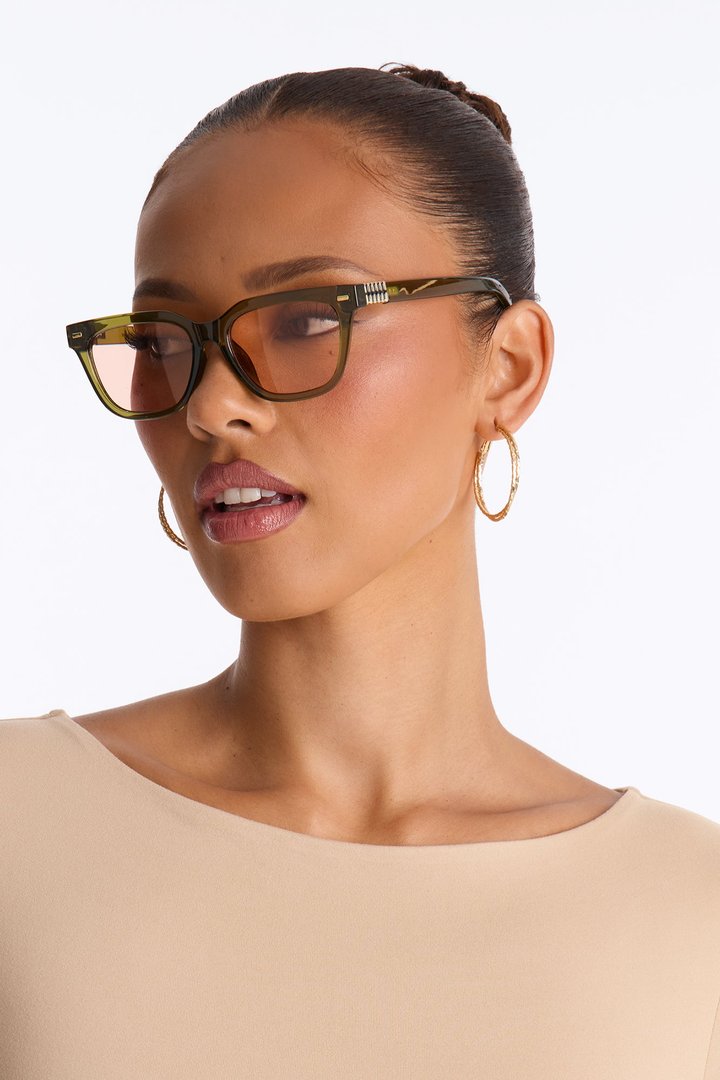 Hotter Than August Sunglasses - Green/combo