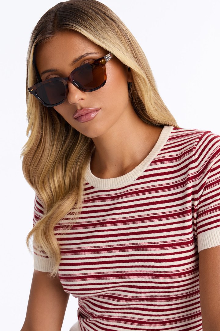 Hotter Than August Sunglasses - Tortoise/Brown